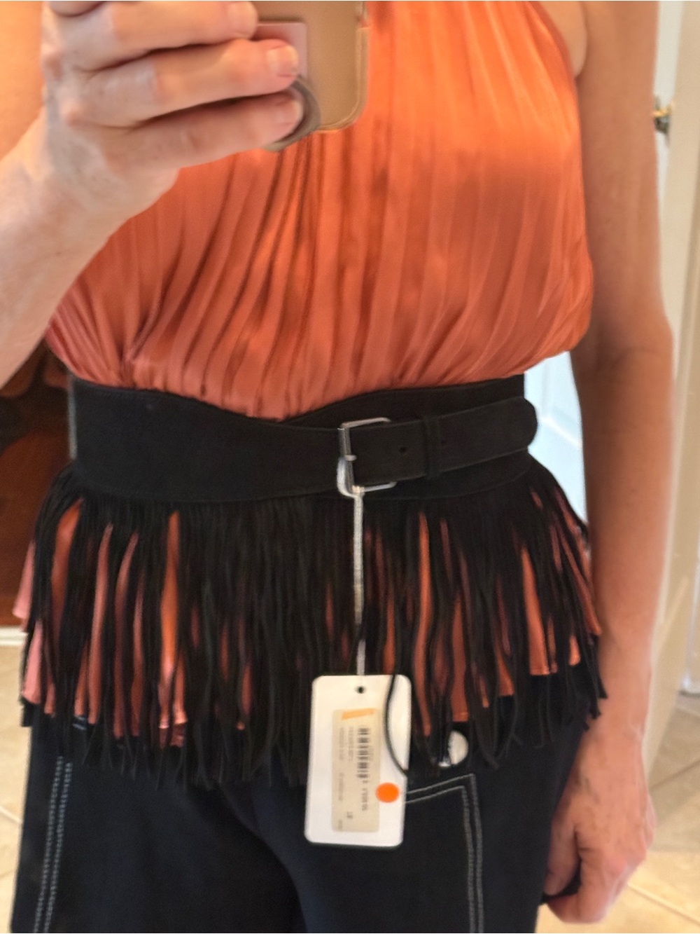 Alaia suede fringe belt - Picture 5 of 5